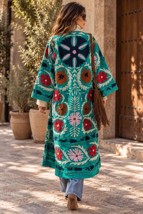 Chaqueta/Kimono Bordado Boho