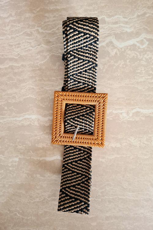 Ada square buckle belt