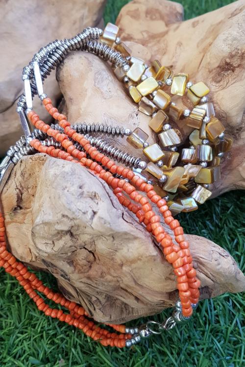 Collar Coral Turquesa