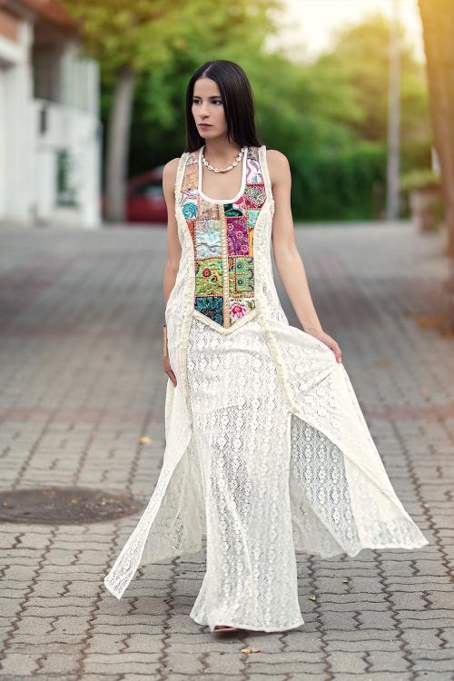 Robe corset Boho Bhargavi