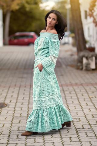 Boho Chique Huwelijksreis Turquoise Set