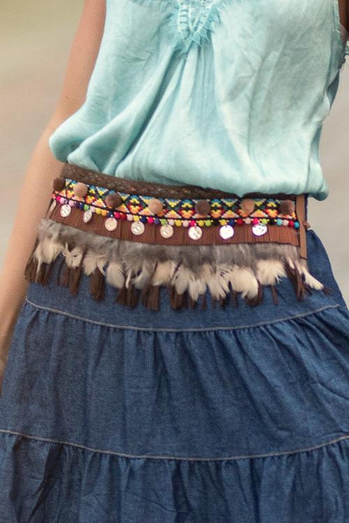 Ceinture à pièces Boho