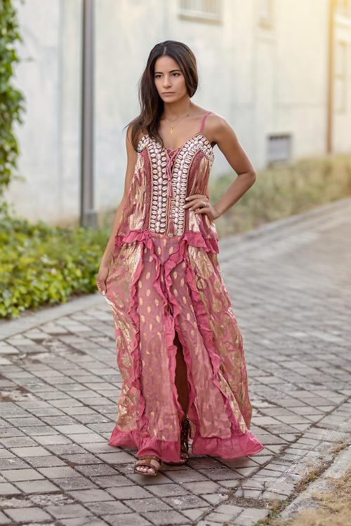 Boho-Chic-Kleid Muscheln