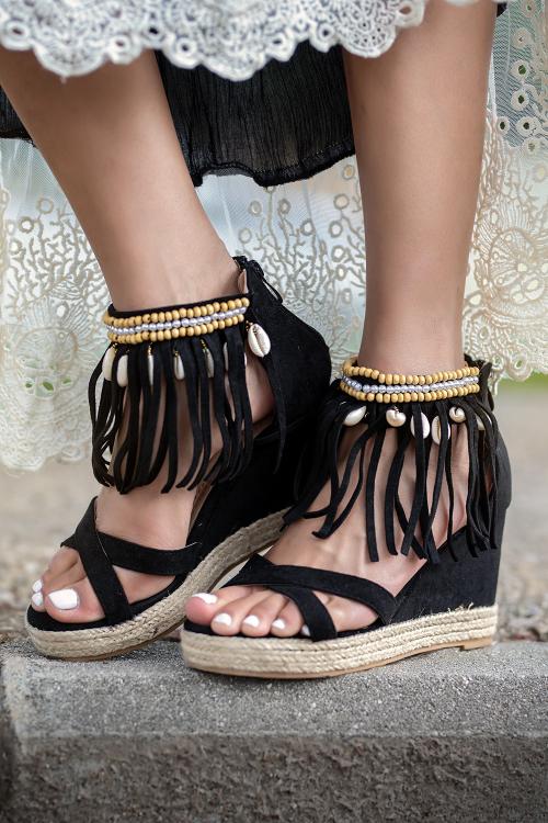 Boho Muschelsandalen