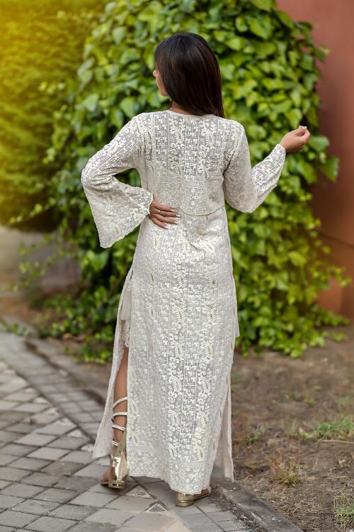 Boho Georgette Gold Kimono