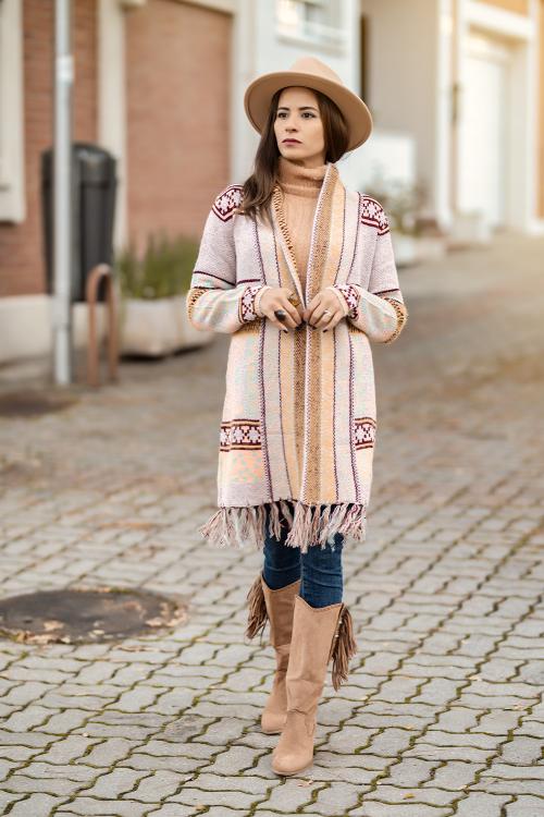 Cardigan bohemian sale style