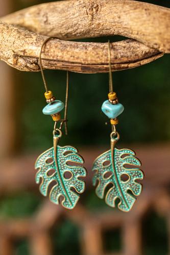Boucles d'oreilles Boho Marine