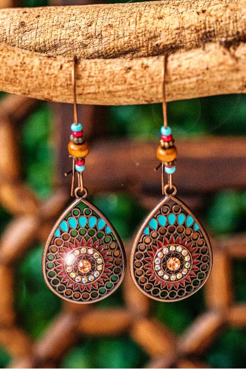 Boucles d'oreilles inti boho