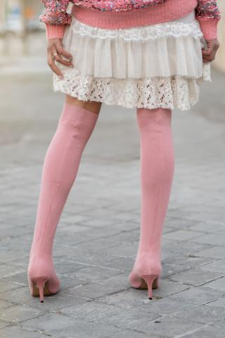 Boho Rose sock boots