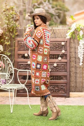 Jaqueta Boho Crochet Akapana