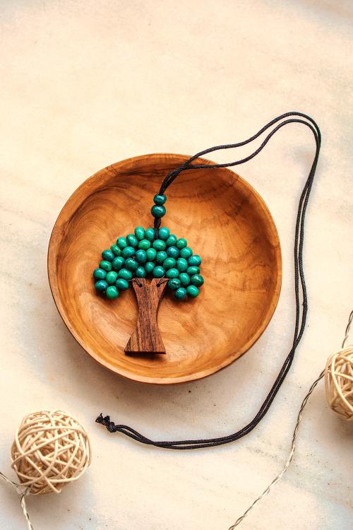 Collier de graines d'arbre Boho