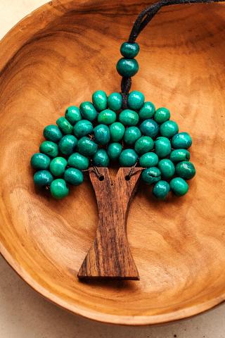 Boho boom zaad ketting