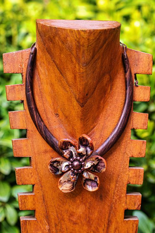 Balinese bloem boho ketting