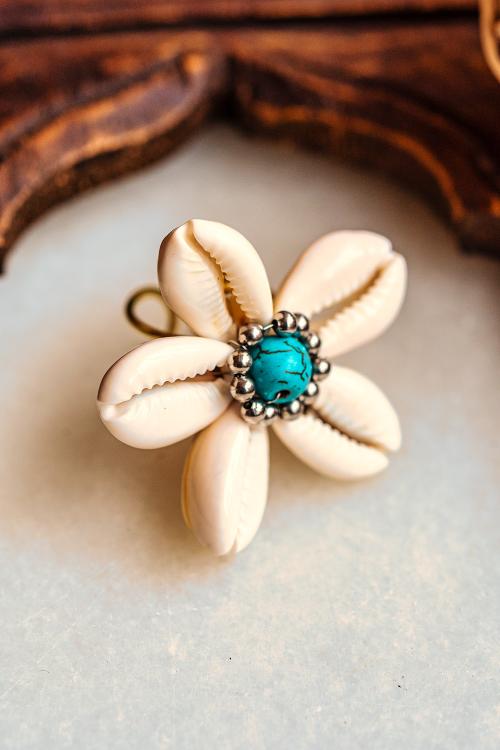 Anillo Flor Caracola