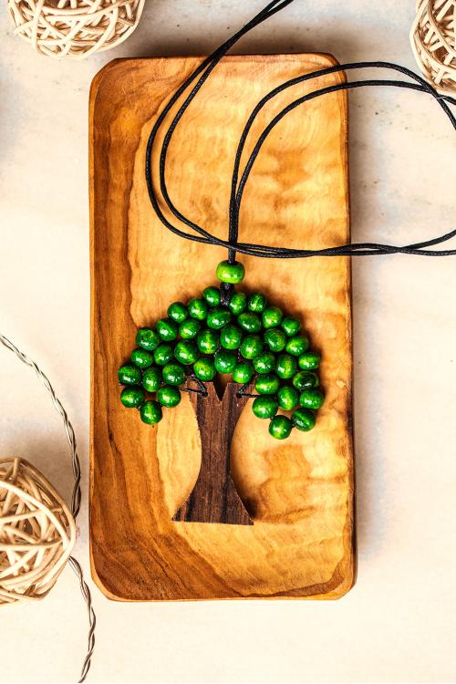 Collana di semi di albero Boho