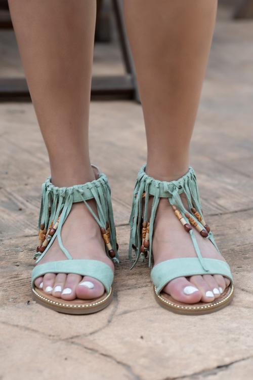 Boho sandalen kralen