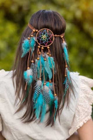 Bohemian feather headband