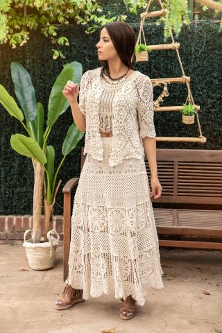 Saia Boho Crochet Saila