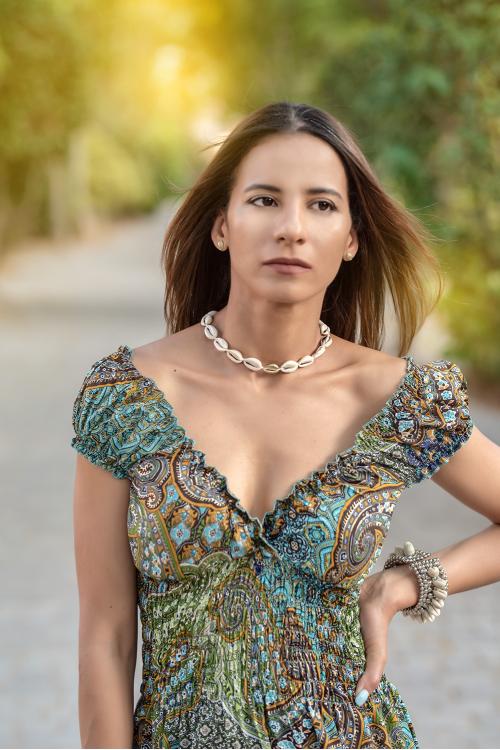 Girocollo in conchiglia d'oro