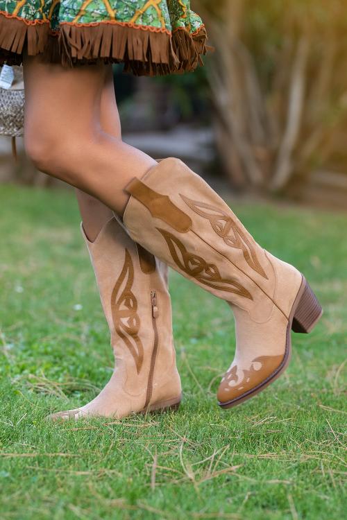 Boho Schmetterlingsstiefel