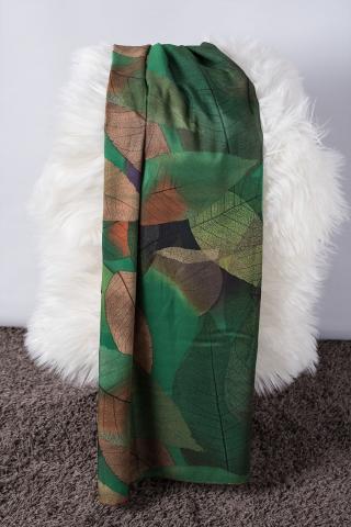 Silk scarf, Red leaves