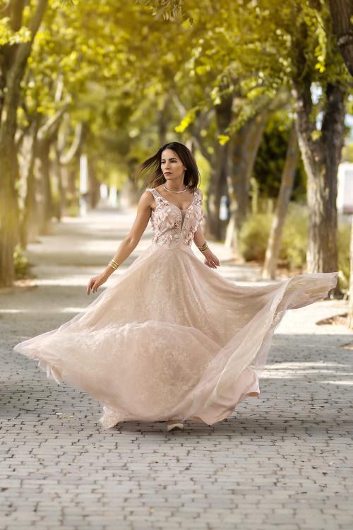 Robe Invité Boho Quartz Rose