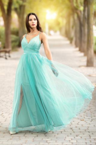 Vestido Invitada Boho Esmeralda