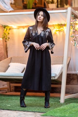 Boho Prosa Ethnisches Kleid