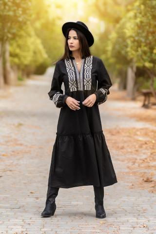 Boho gedicht etnische jurk