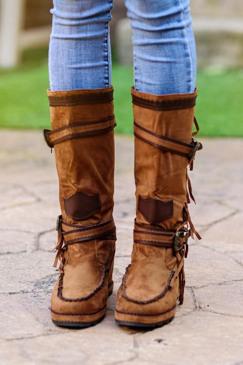 Boho Stivali cammello
