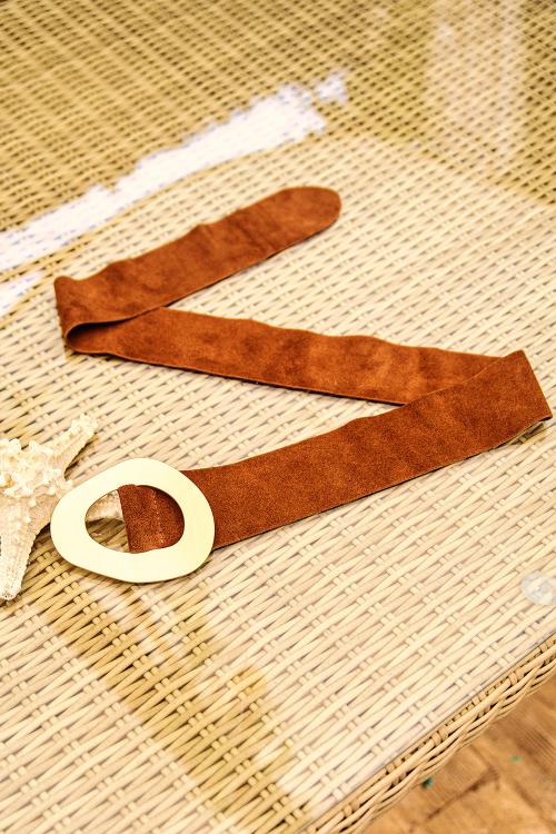 Ceinture bohème en daim