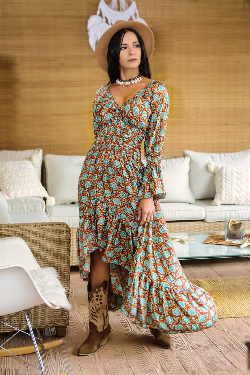 Asymmetrical Boho Dress