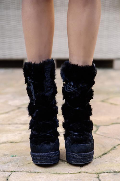 Botins Boho Pompom