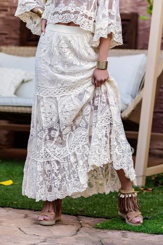 Isabel lace Boho skirt